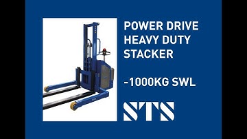 STS - Power Drive Heavy Duty Pallet Stacker Lifter 1000KG SWL, Forks, Lifter  (Model: STE07-FAC01)