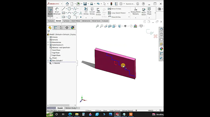 SolidWorks Tips | How to Extrude Cut by Using Line Sketch?