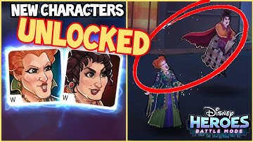 Disney Heroes Battle Mode WINNIE AND MARY UNLOCKED Gameplay Walkthrough