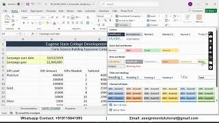 New Perspectives Excel 365 | Module 2: End of Module Project 1 Eugene State College