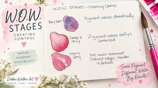Watercolor Exercises & Studies: More Water vs. Less Water Tips