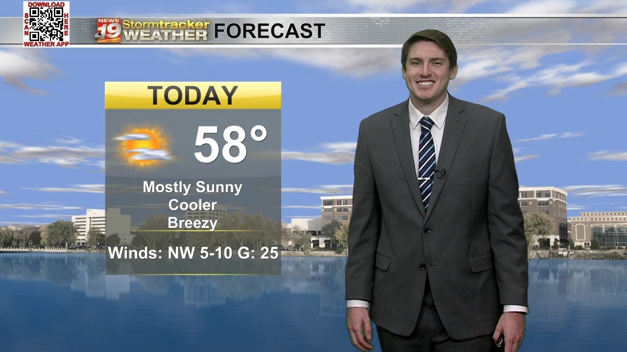 Cool, calm and breezy, then rain chances return Thursday - YouTube