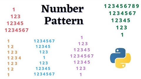 || 78 || Number Pattern Program in Python | Diamond Number Pattern| Pattern Program|Pattern Printing
