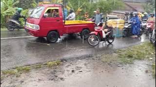 detik-detik Banjir Bandang di Desa Capar Kecamatan Jatinegara Kabupaten Tegal