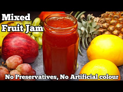 How to Make Mixed Fruit Jam  Mix Fruit Jam Recipe          