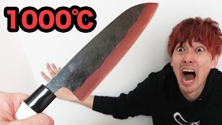 1000℃に熱した包丁でないとーを切ってみた【質問コーナー】