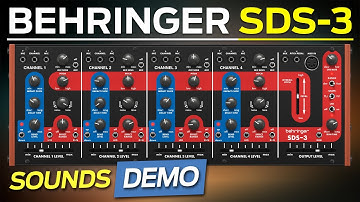 BEHRINGER SDS-3, NEW ANALOG DRUM SYNTHESIZER (SIMMONS INSPIRED | SOUNDS DEMO)