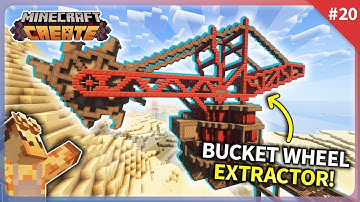 I Built a MASSIVE Sand Mining Machine in Minecraft Create Mod! [#20]