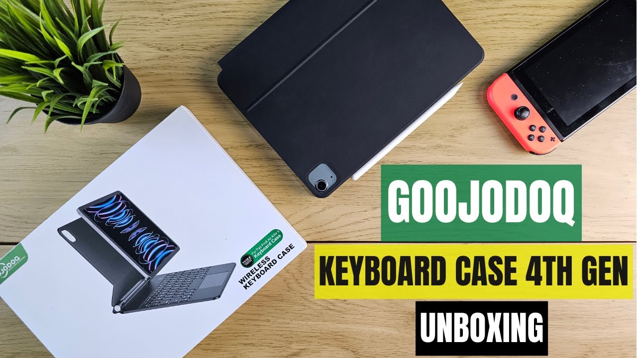 Goojodoq Magnetic Floating Keyboard Case (4th Gen) for iPad