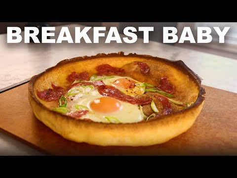 Dutch baby sweet and savory popover pancakes