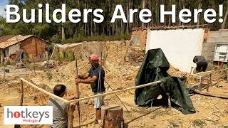 The builders have arrived! First week of our Portugal farm rebuild -  EP139 screenshot 3