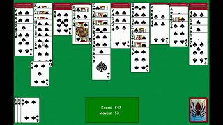 Spider Solitaire (2001) Offline for Windows XP (played on Windows 11)