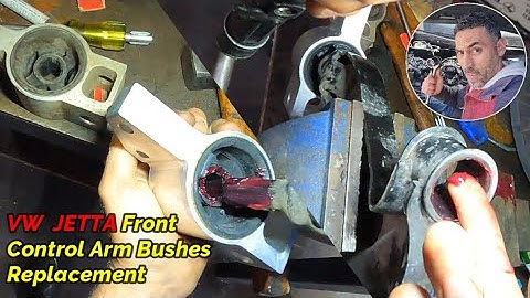VW JETTA Front Suspension Control Arm Bushes this is how i do this job