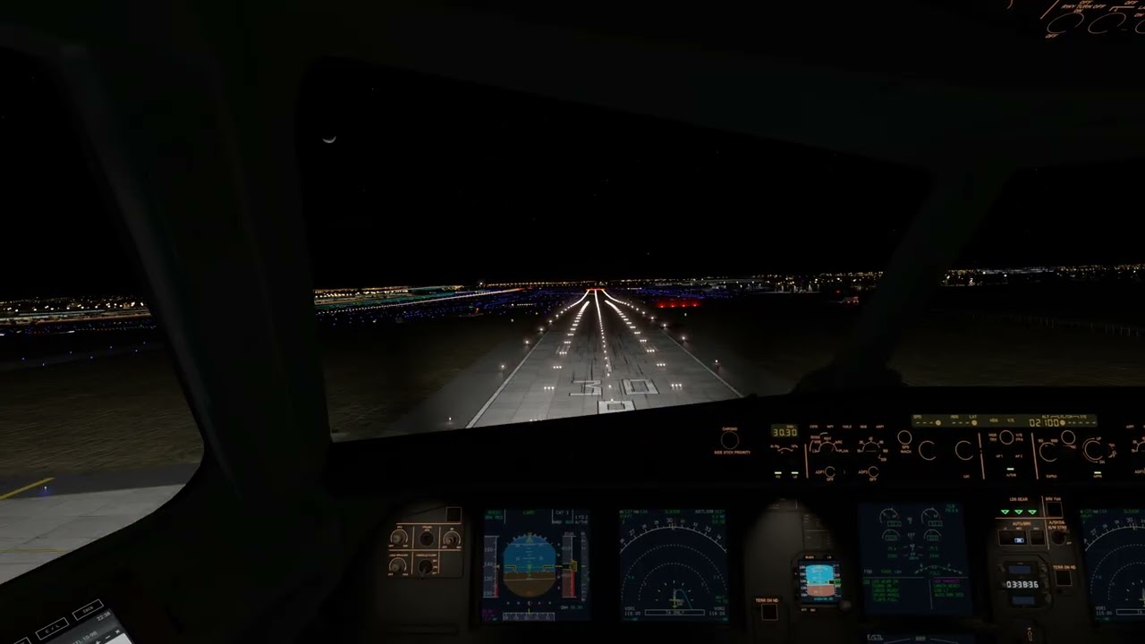 X-Plane 12 Toliss A320neo Landing in St Louis runway 30R (cockpit view)