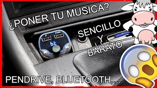 REPRODUCIR MUSICA POR BLUETOOTH Y USB PARA TU COCHE //  ANTES DE GASTARTE MUCHO DINERO ¡¡MIRA ESTO!!