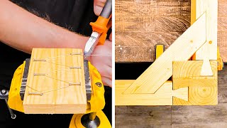 SAW AND CHISEL FOR WOOD CONNECTION || Smart hacks for woodworkers