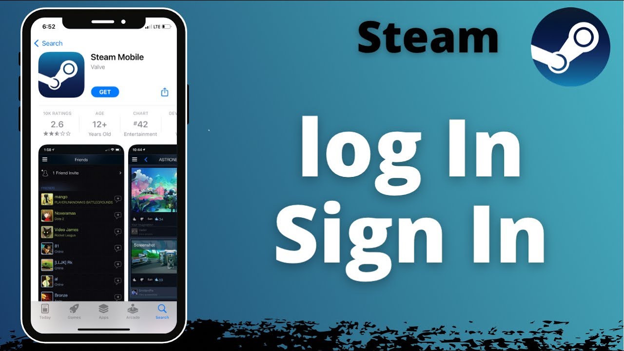 Steam App Login Screen by 3magine on Dribbble