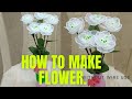 without wire use...how to make flower..simple step.. organdy cloth....