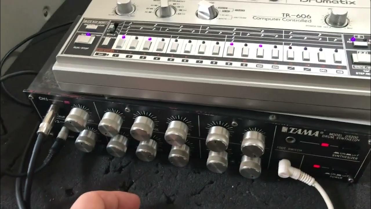 TAMA DS200 drum synth disco toms TR606 MikeSynth YouTube