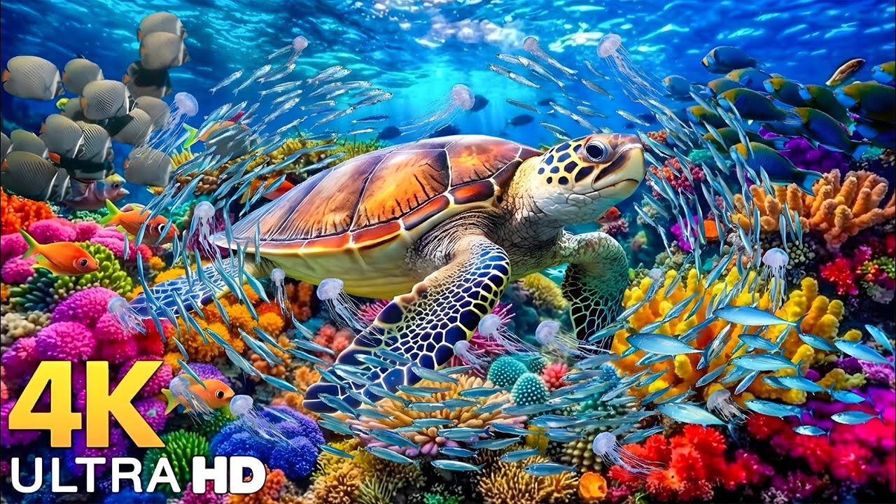 Dive Into the Mesmerizing Underwater Realm🐳Marvel at Sea Animal in The Best 4K ULTRA HD Aquarium #17