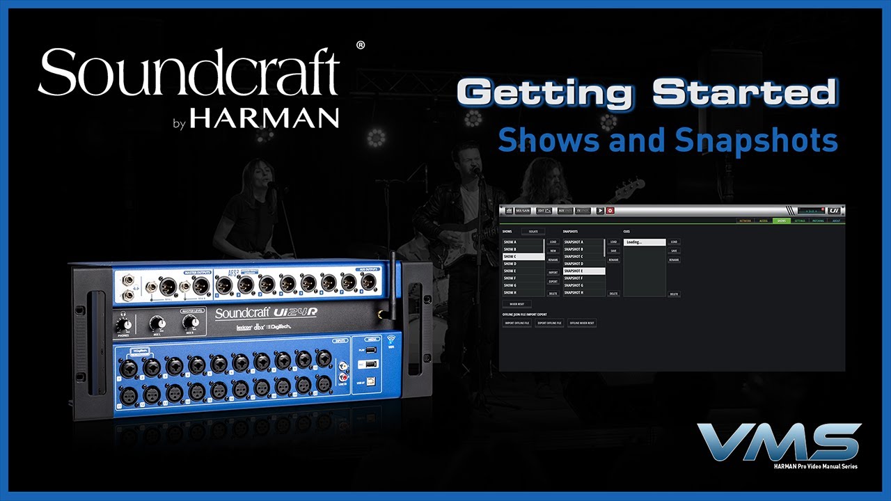 Soundcraft Ui Mixers | Creating Shows & Snapshots - YouTube