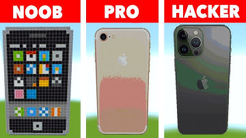 Pixel Art IPHONE NOOB VS PRO VS HACKER І Minecraft