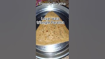 how to make tikona paratha🫓 #triangleparatha #paratha recipe #easy recipe #riotofdishes