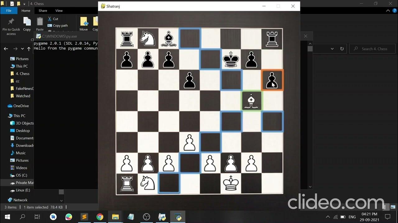 Chess Game in Python | pygame | Source code - YouTube