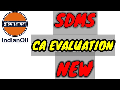 CA EVALUATION IN SDMS EPIC PORTAL #INDIANOIL #CA #EVALUATION