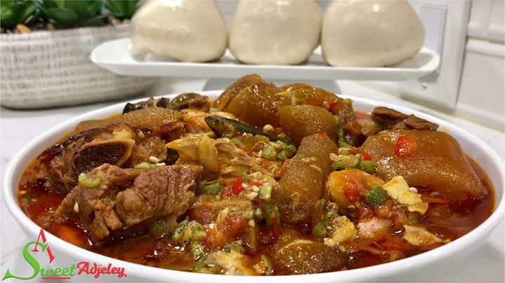 How To Make Okra Soup |Okra Soup With Banku | Assorted Meat Okra Soup