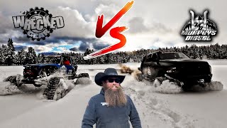 Cummins on tracks VS Tracked Buggy|Recoveries with my family!!