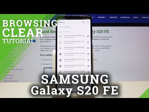 SAMSUNG Galaxy S20 FE में ब्राउज़िंग डेटा कैसे साफ़ करें - क्रोम इतिहास रीसेट करें