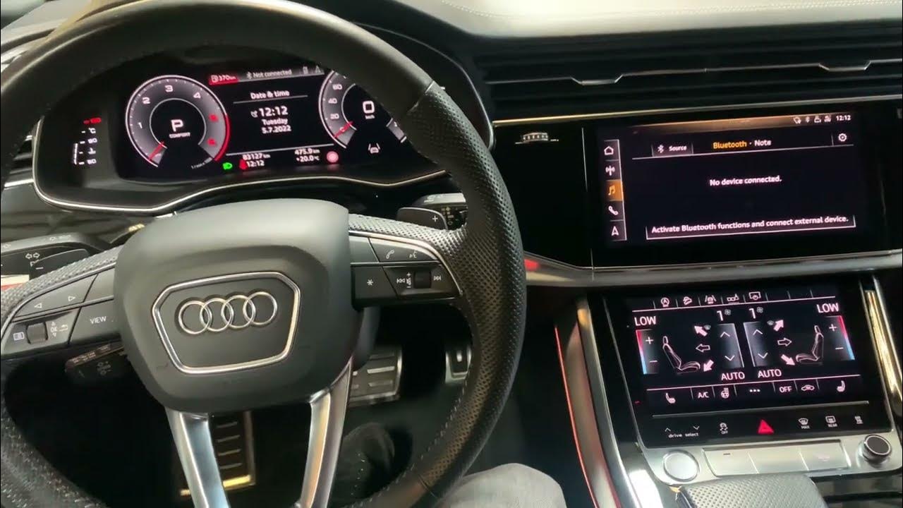 Audi Q8 oil level check - YouTube