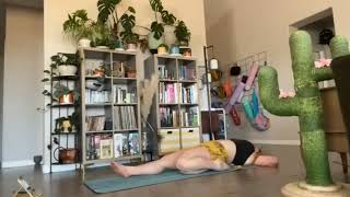 Penny Underbust Shows Off Her Yoga Skills