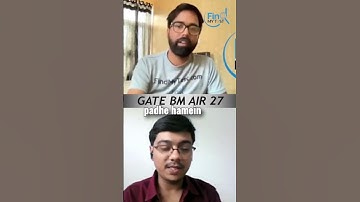 GATE Topper On Self Study #gateexam #gate #topper #biomedicalengineering #btech #iit