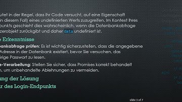 Behebung des Fehlers Cannot read property 