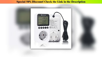 Top KT3200 Temperature Controller Digital Plug-in Thermostat Timer Switch Socket Heating Cooling Da