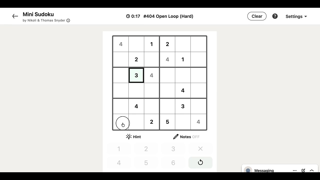 LinkedIn Mini-Sudoku Answer Today | 19 September 2026 - Puzzle #404