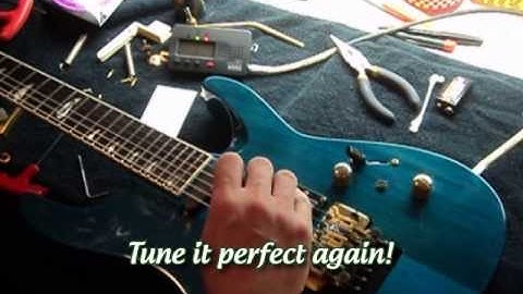 Adjusting a Floyd Rose - Kramer American Stagemaster Deluxe II