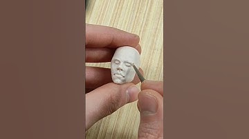 How to sculpt a head in polymer clay, watch full video tutorial #shorts #handmade #clayart