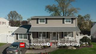 GAF Timberline HDZ® Shingles | Pewter Gray