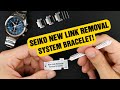 A SECRET SEIKO Link Removal System?! Smart or stupid?! Resize Adjust Watch Bracelet Band