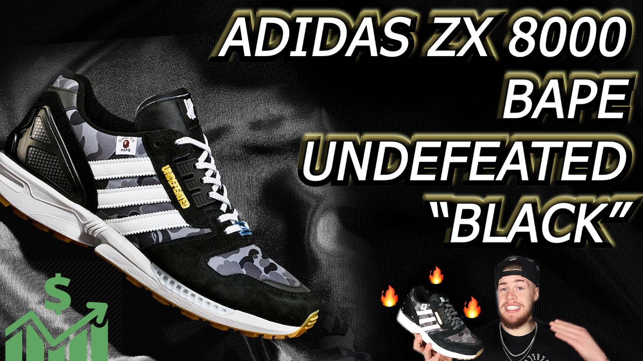 ADIDAS ZX  BAPE x UNDEFEATED "BLACK" DETAILED REVIEW   Is This The Most  Slept On Shoe Of ?!