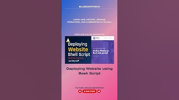 Deploying Website using Bash Script Shell Scripting in Telugu