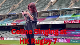 Guess Which Song Celine Tam Is Rehearsing At Hong Kong Rugby 7?