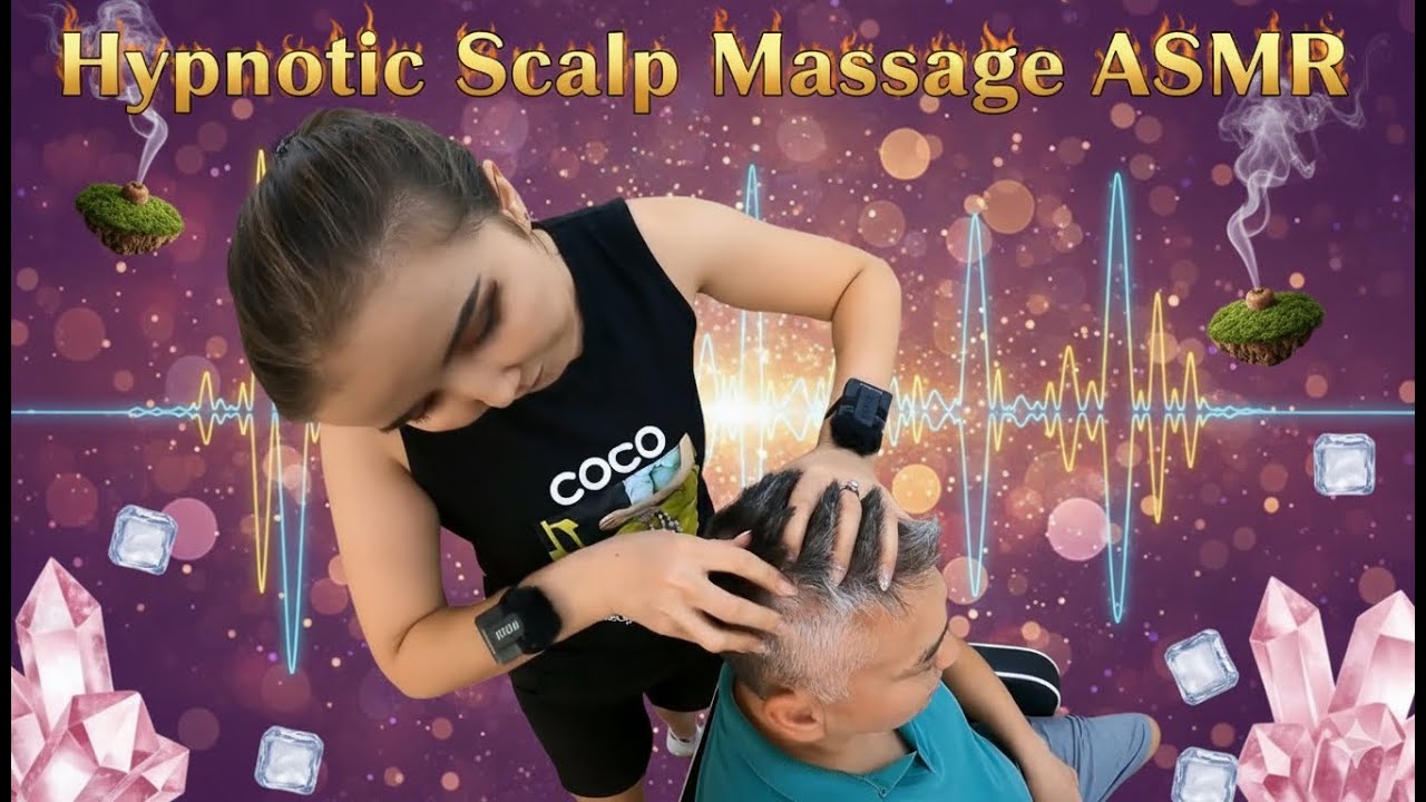 ASMR Barber Massage: Deep Relaxation for the Head, Neck, and Back ✨