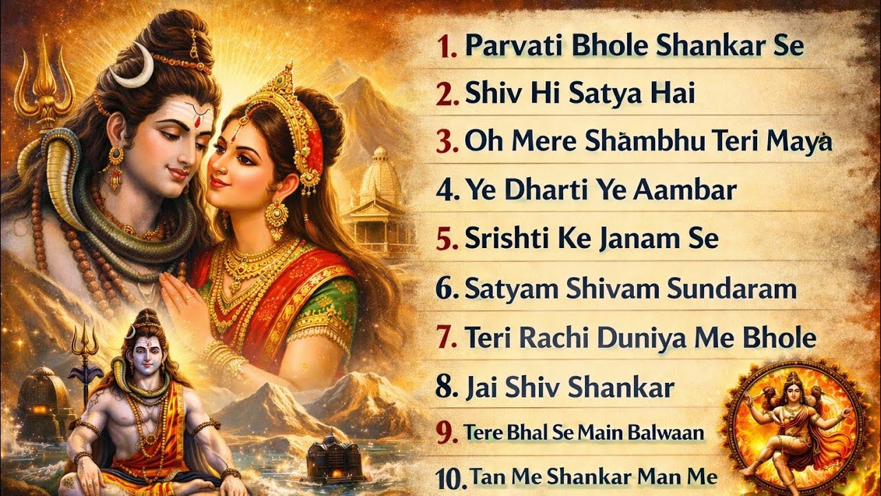 Shiv Bhakti Hindi Bhajan Album 2026 | Top 11 Mahadev Bhajan Collection | Nonstop Shiv Songs