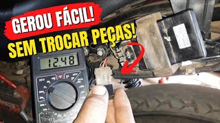 Moto Sem Carregar Bateria .Como Fazer Moto Gerar Pra Bateria Sem Trocar Peças!