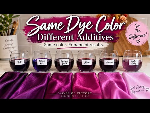 Same Dye, Different Results | Testing Dye Fixatives on Silk