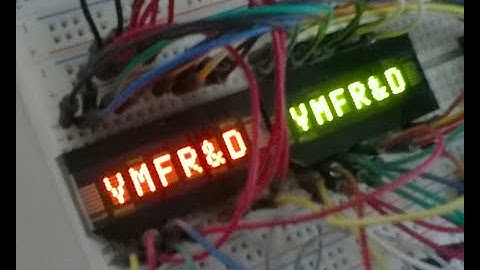Playing with LED Displays HDSP2114S and HDSP2534